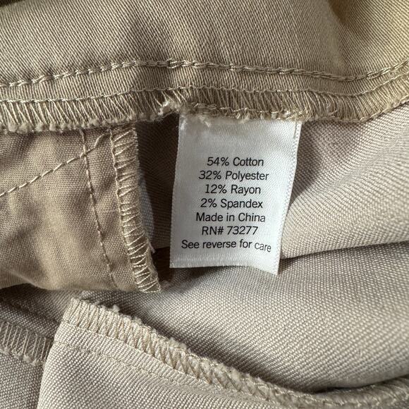 Croft & Barrow SZ 20W Straight Pants Stretch Pull-On Mid-Rise Flat Front Pockets - Picture 9 of 10